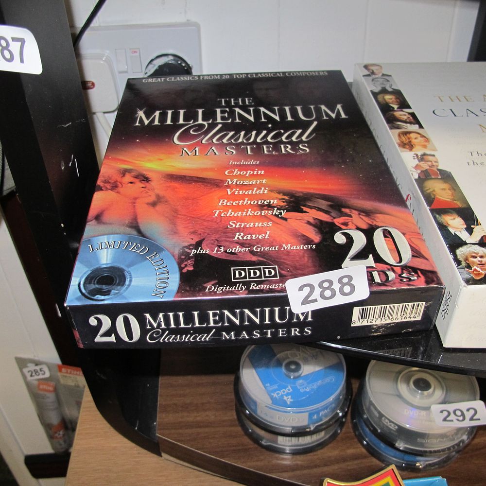 Lot 288: 20 Millennium classical masters on disc