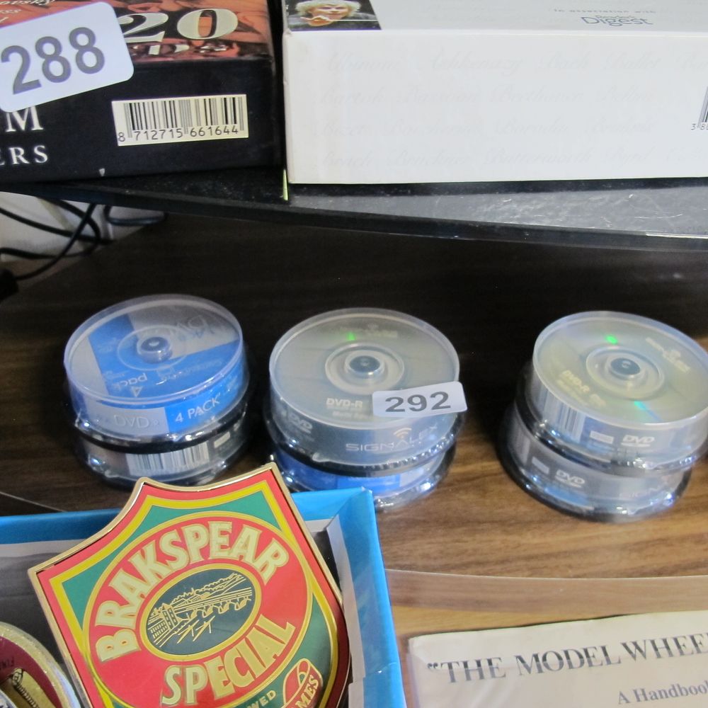 Lot 292: 6 boxes of blank DVD Recordable discs