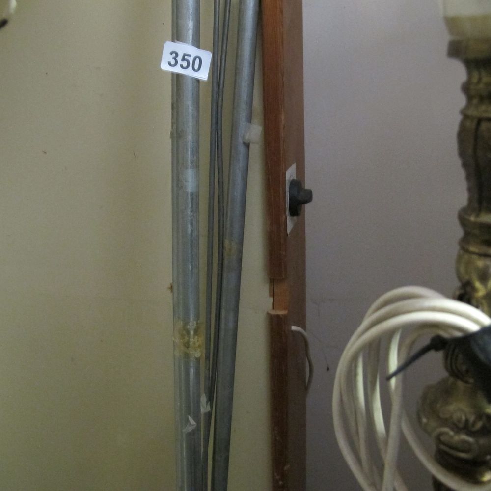 Lot 350: metal coat rail