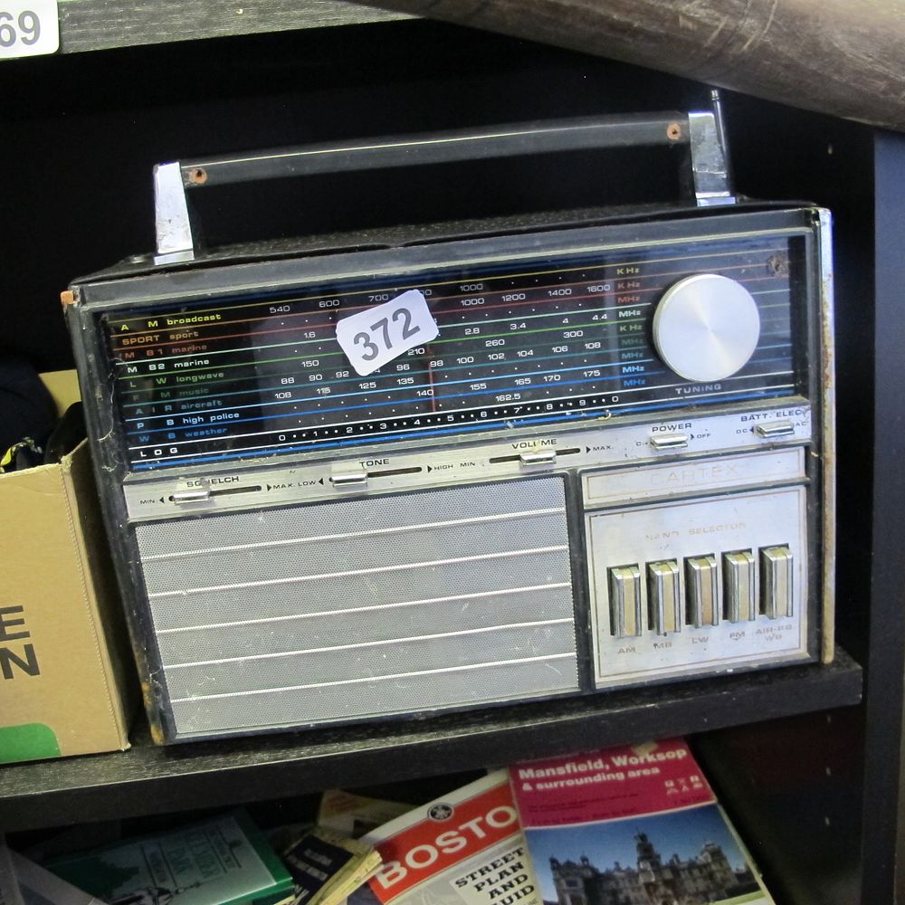 Lot 372: Retro Cartex radio 
