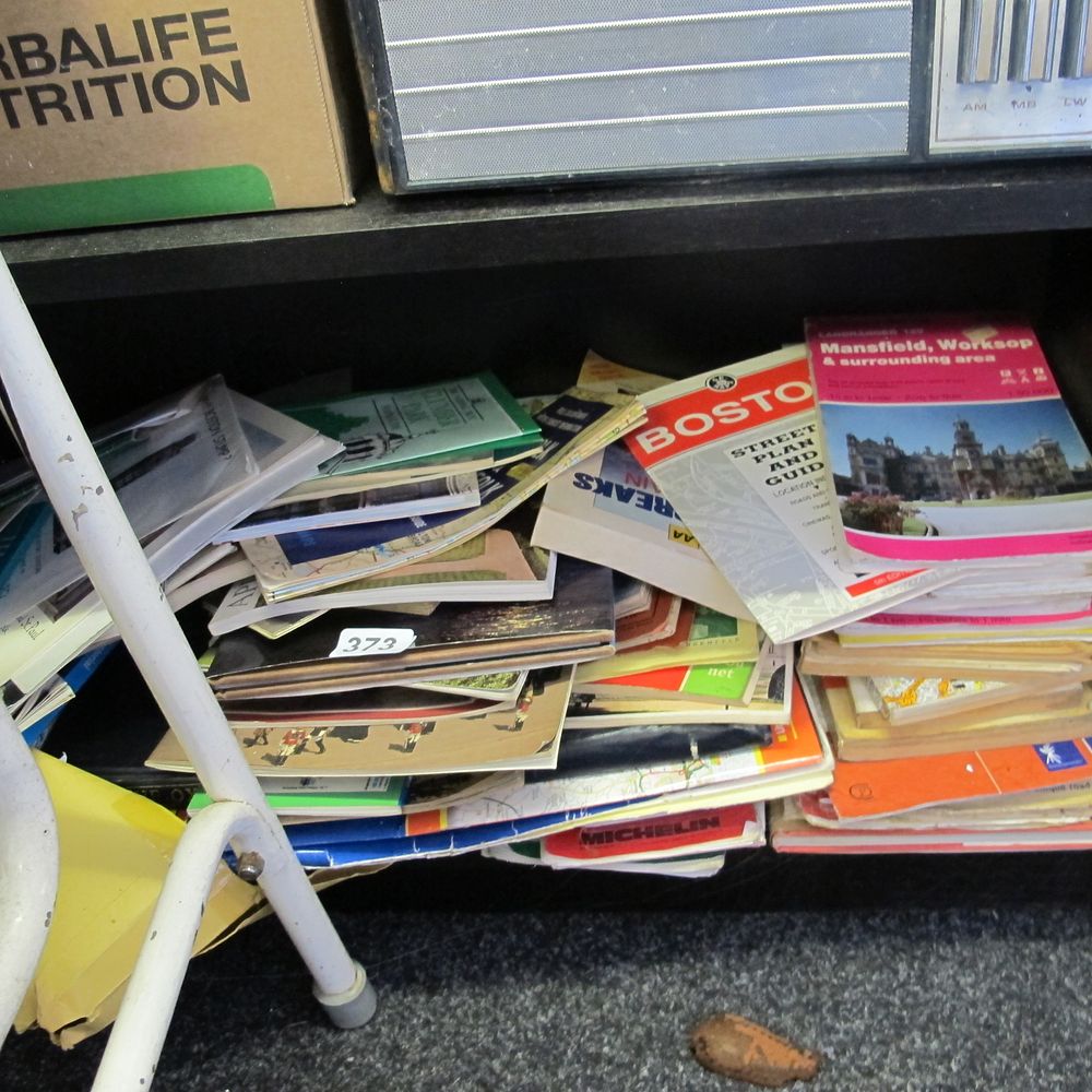 Lot 373: Shelf of maps 