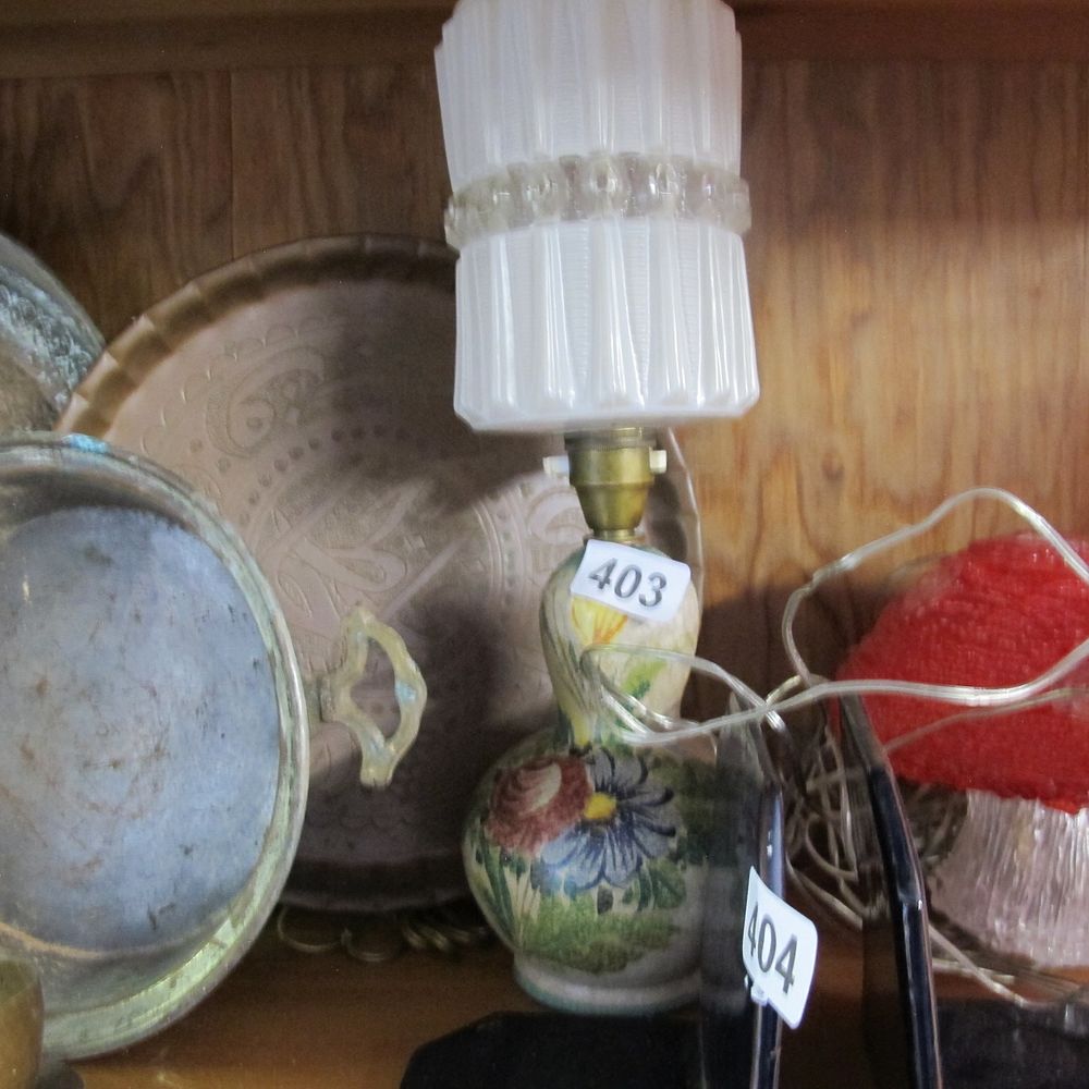Lot 403: Bedside lamp and shade