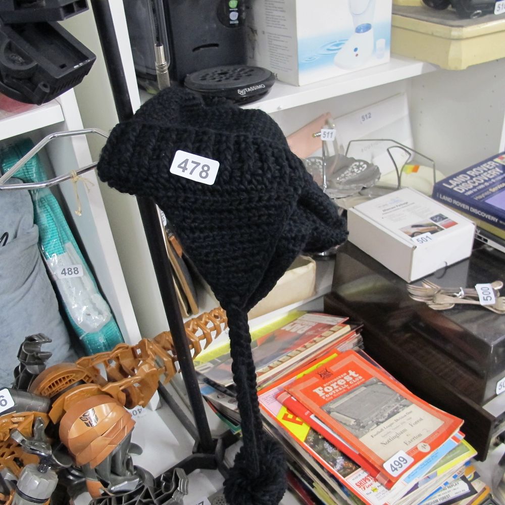 Lot 478: Black wool hat