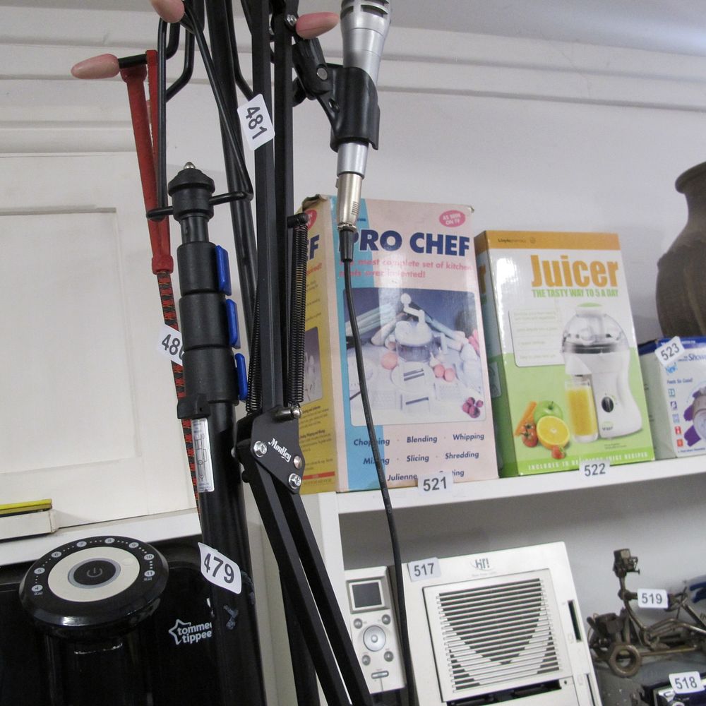 Lot 481: Microphone and stand
