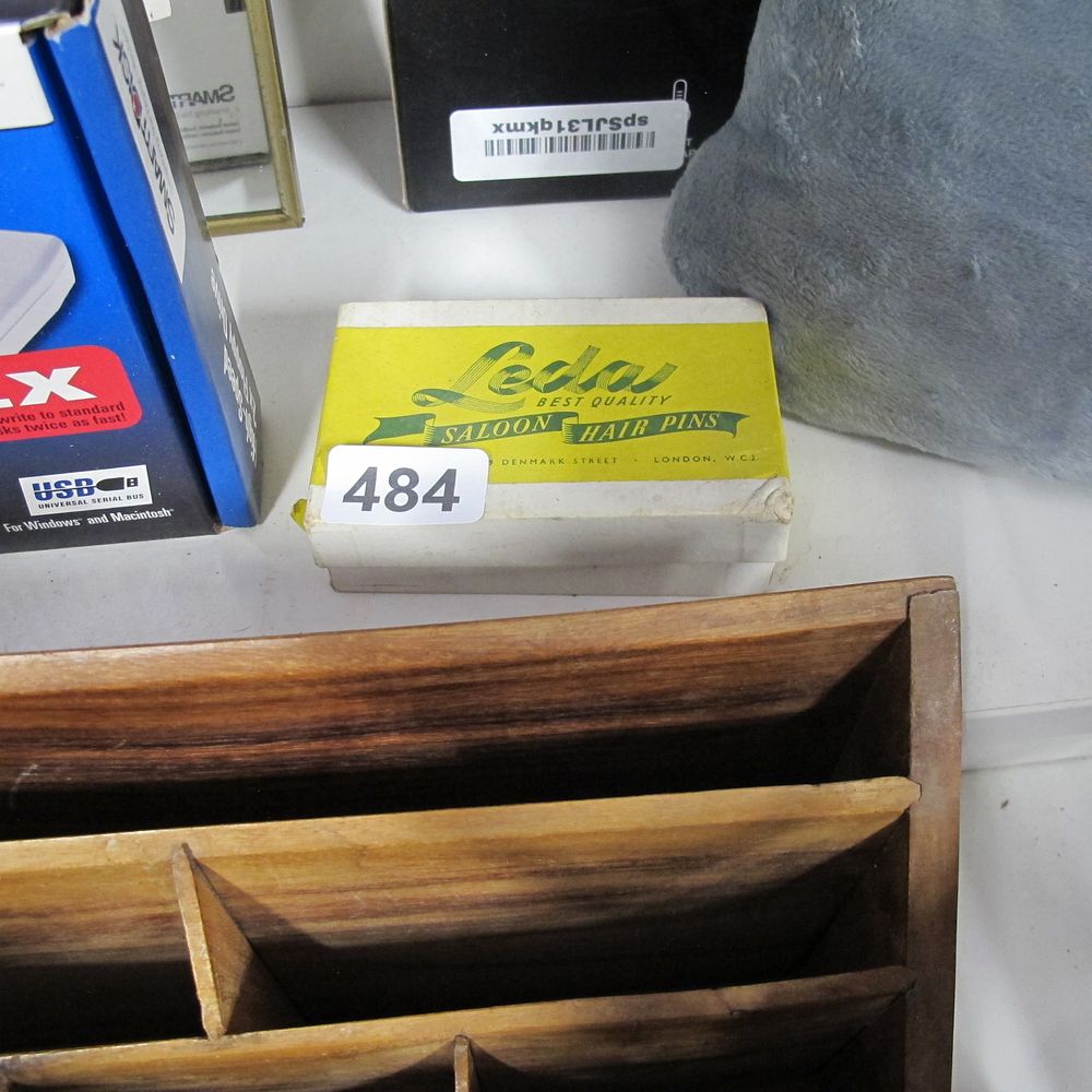 Lot 484: Box of vintage hair pins