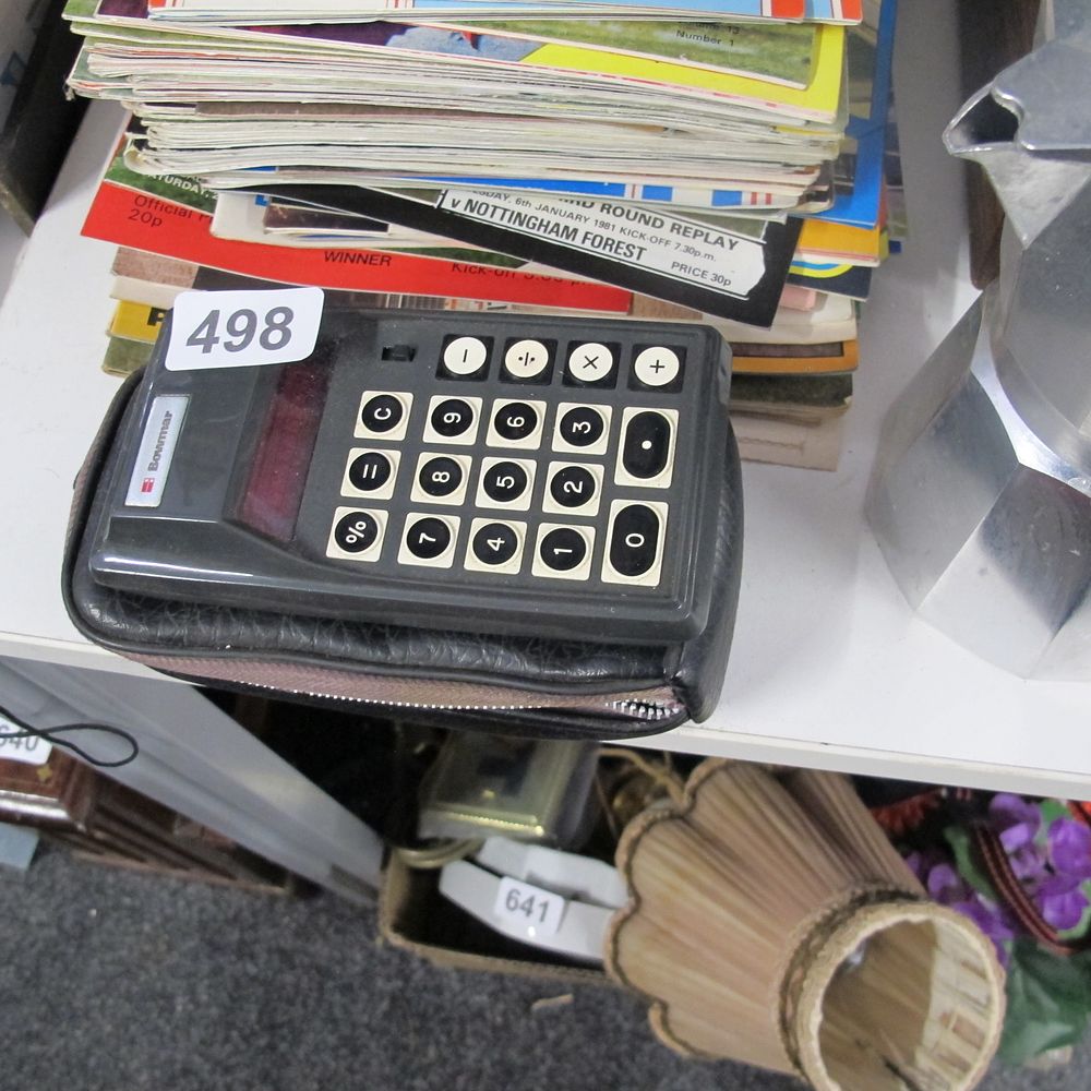 Lot 498: retro LED calculator