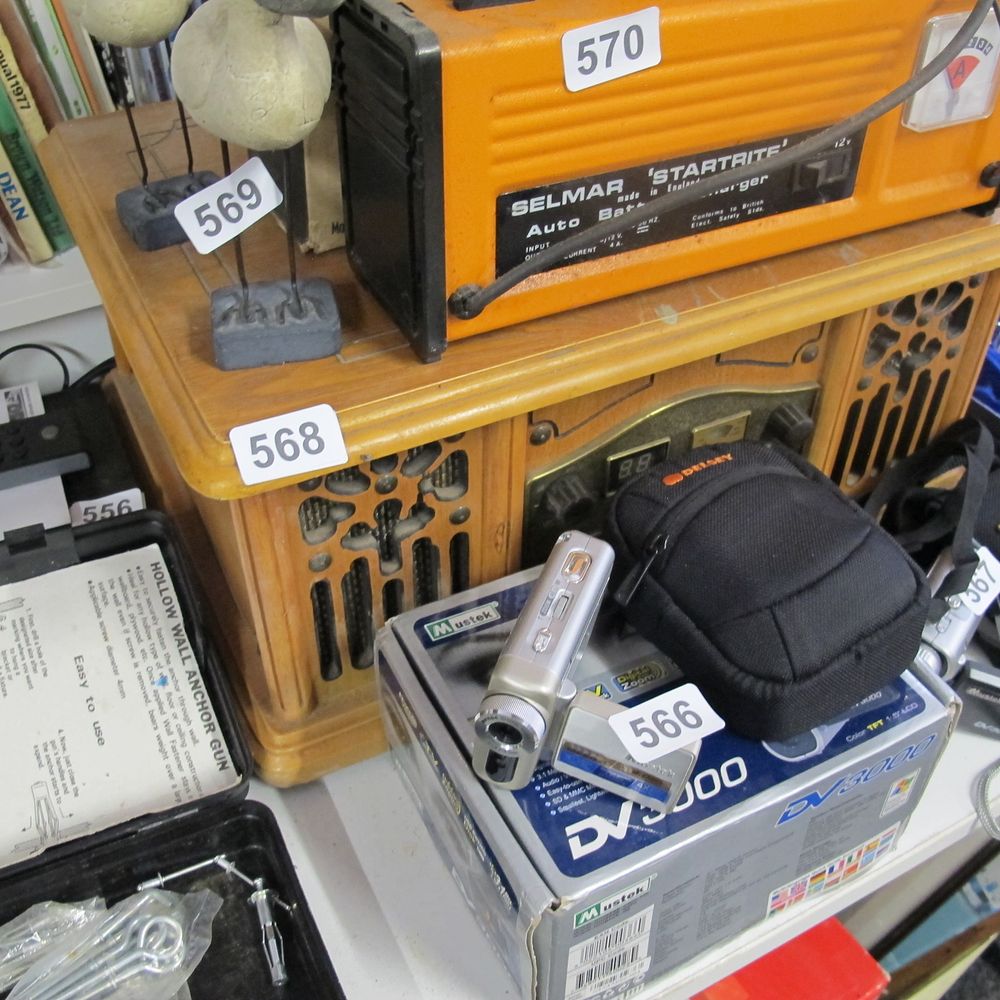 Lot 568: record player and tape and radio and cassette