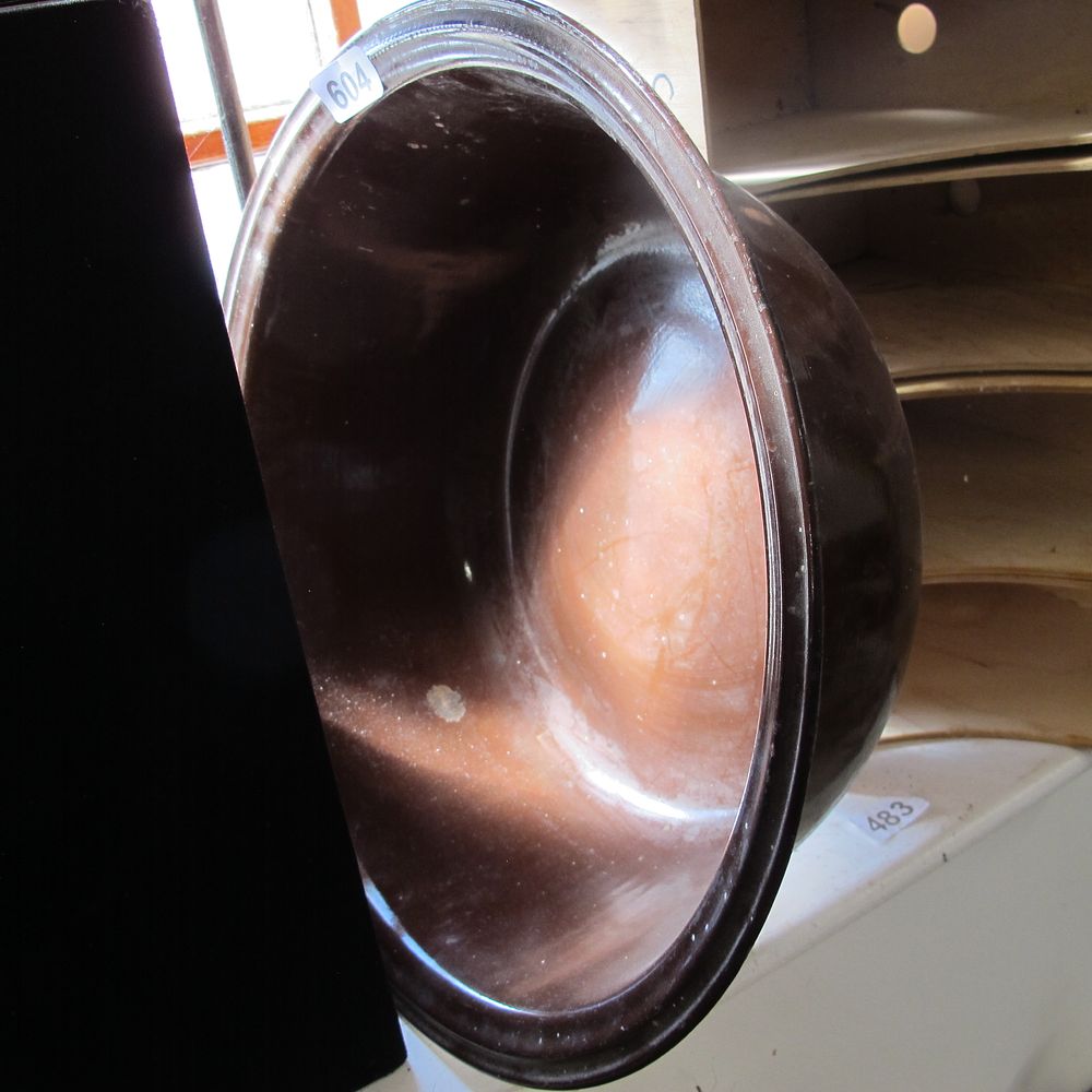 Lot 604: Huge ceramic / stoneware bowl