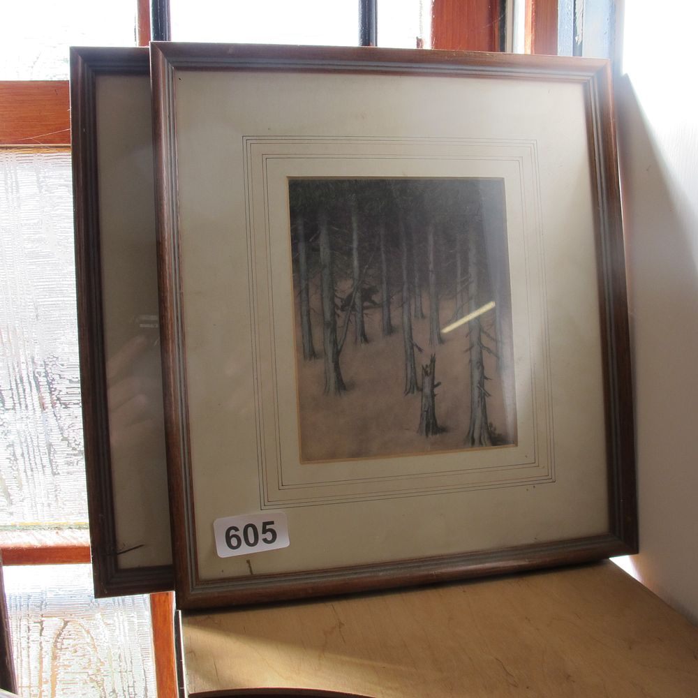 Lot 605: Pair of unusual prints