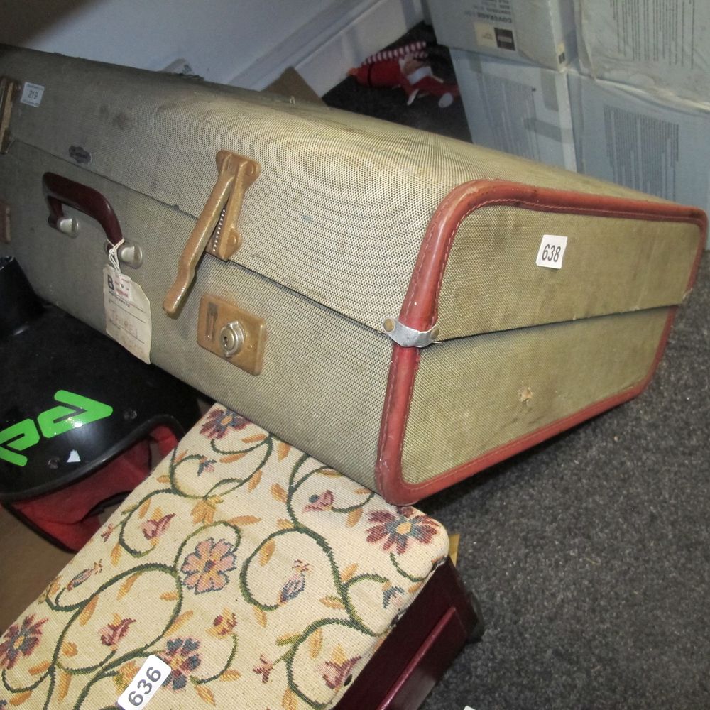 Lot 638: Vintage suitcase