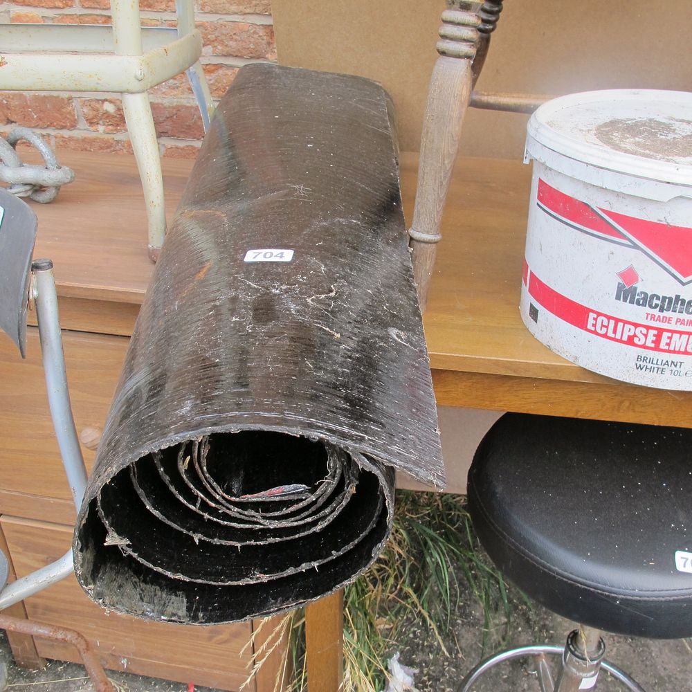 Lot 704: 3/4's of a roll of heavy duty roofing...