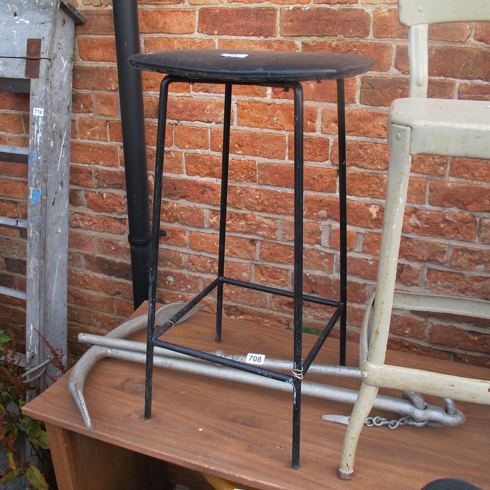 Lot 707: tall bar stool