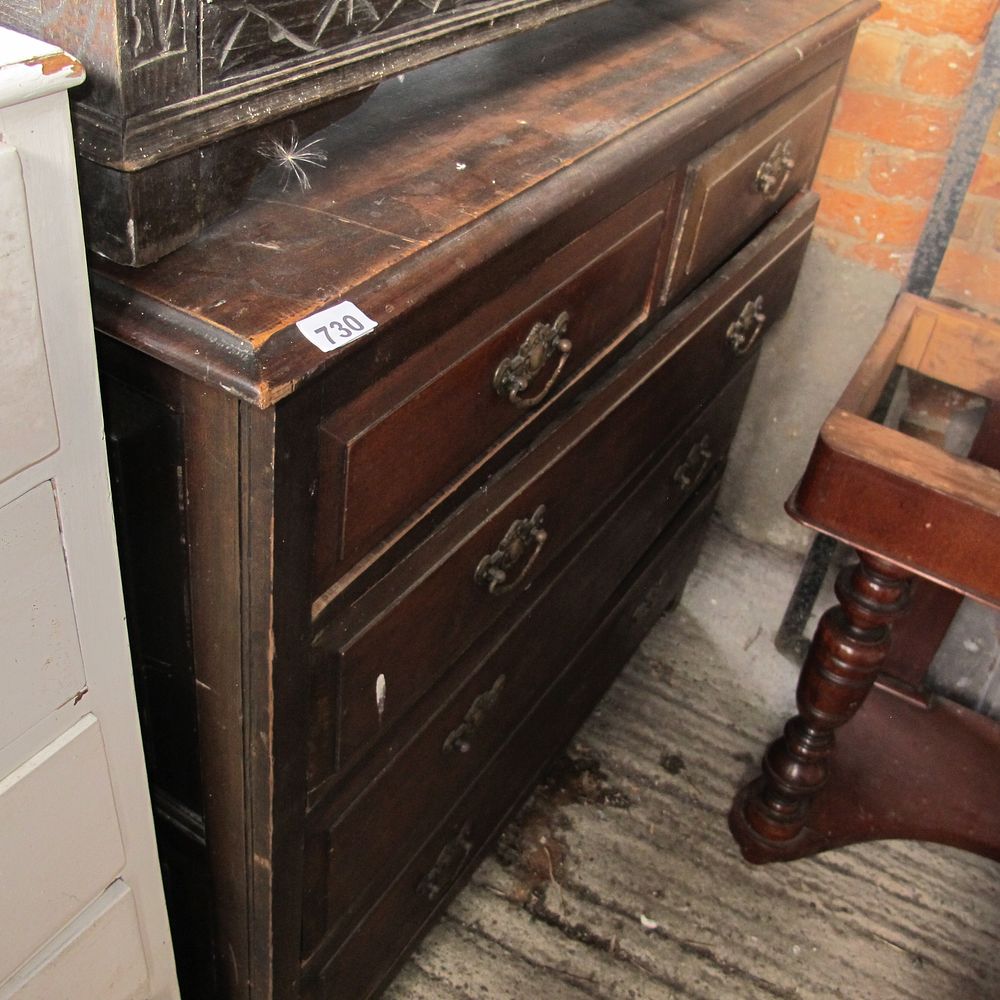 Lot 730: large chest of drawers