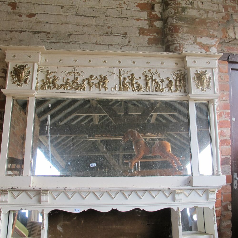 Lot 736: beautiful ornate overmantle