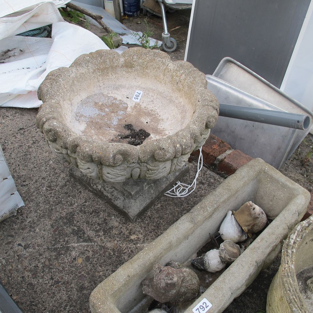 Lot 795:  stone planter