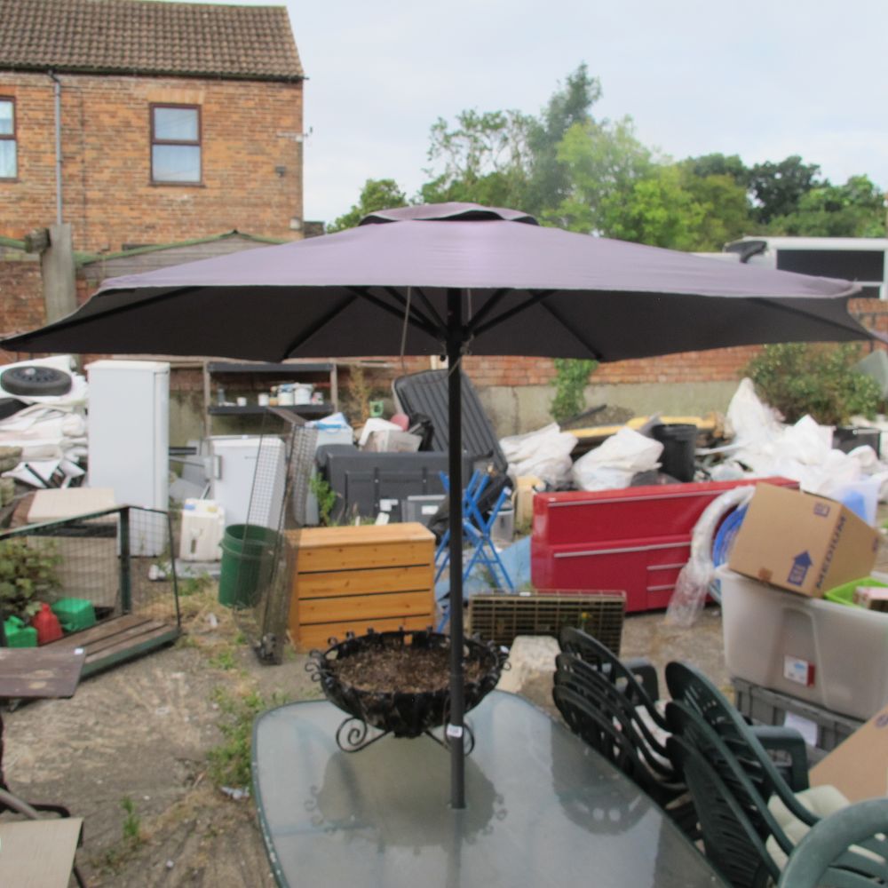 Lot 838: garden parasol
