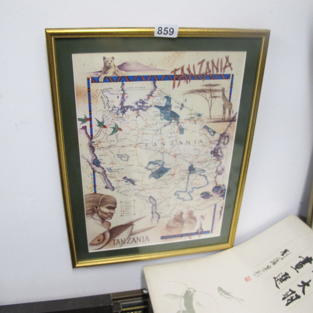 Lot 859: Tanzania print