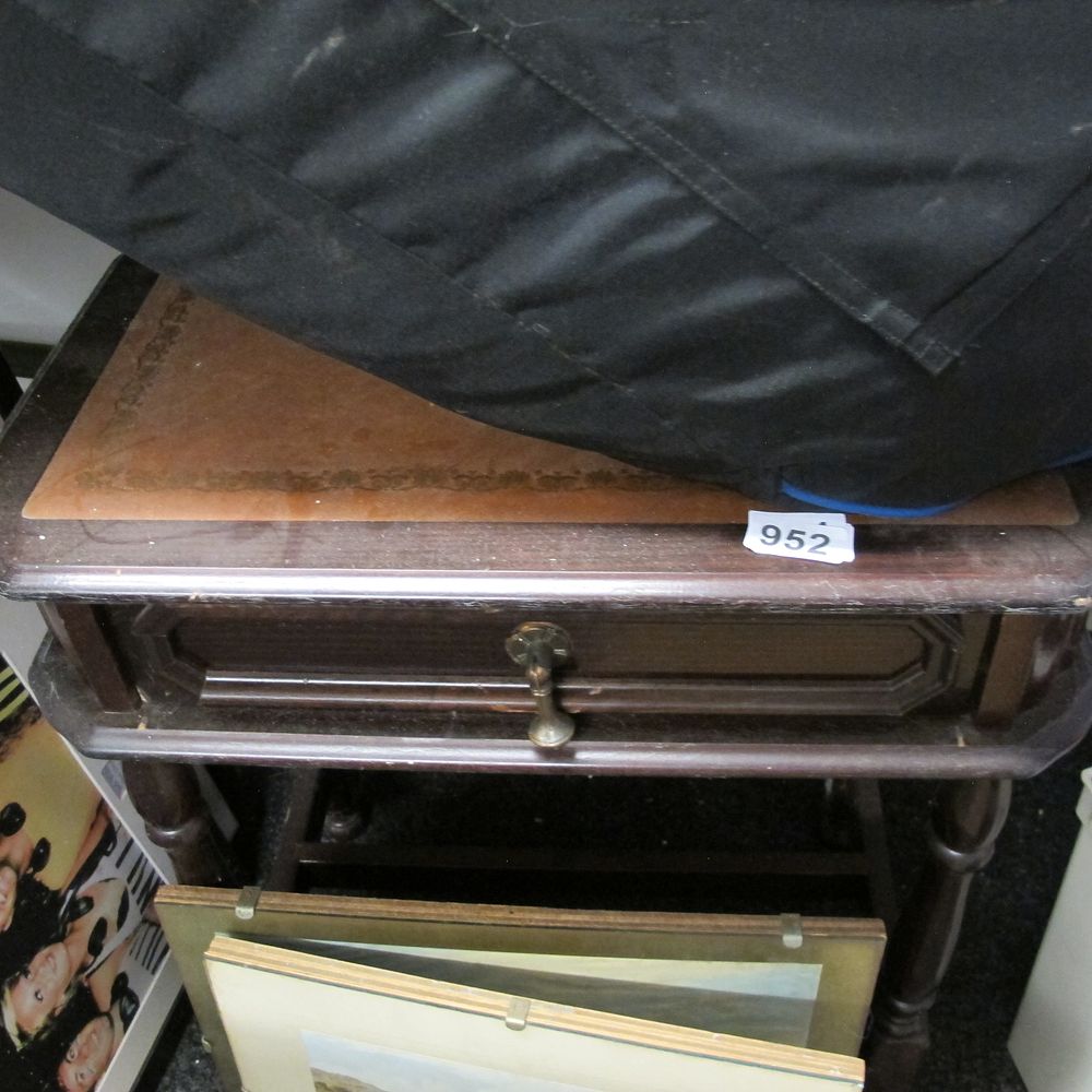 Lot 952: wooden side table