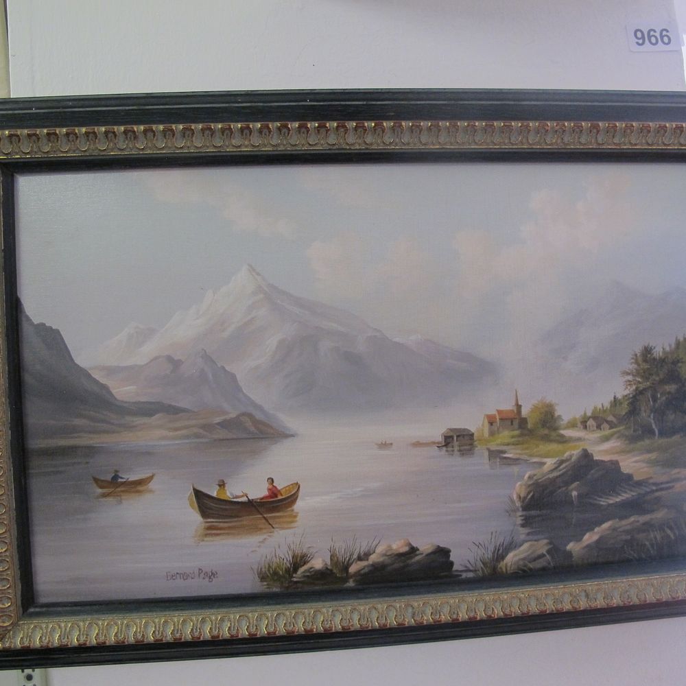 Lot 966: BERNARD PAGE (England, 1927-1988)  original oil on canvas...