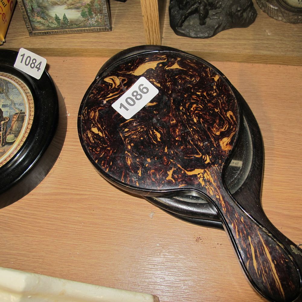 Lot 1086: Two handheld mirrors 