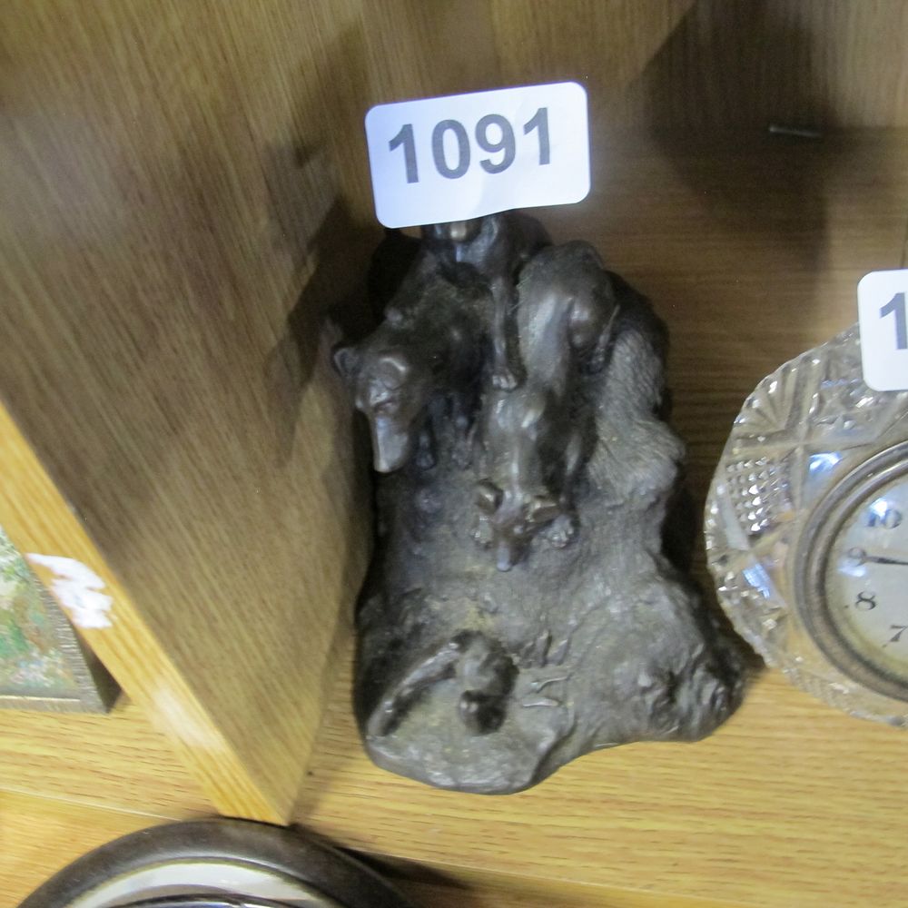 Lot 1091: Dog sculpture ***