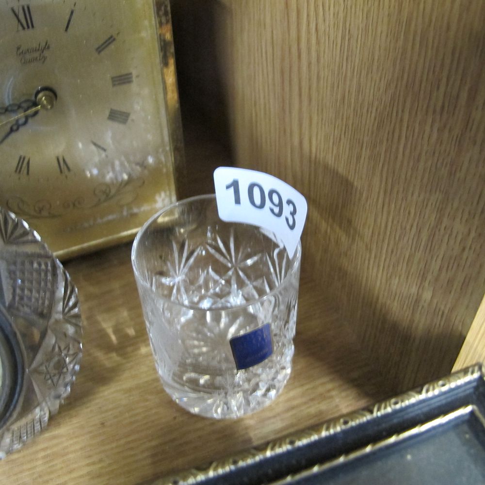 Lot 1093: Crystal whiskey glass 