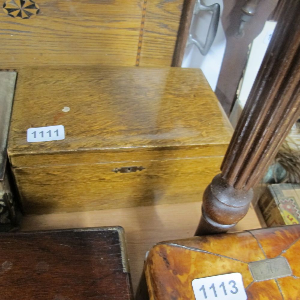 Lot 1111: Wooden box