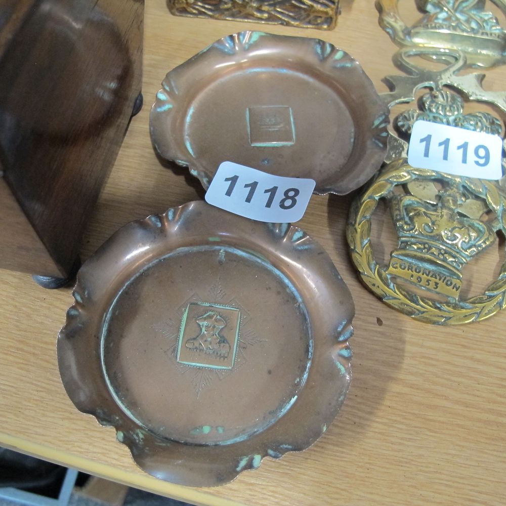 Lot 1118: 2 copper dishes