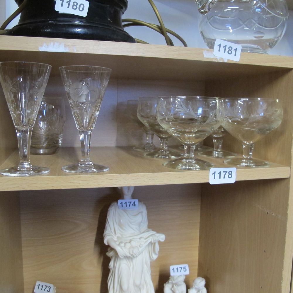 Lot 1178: Qty of glasses