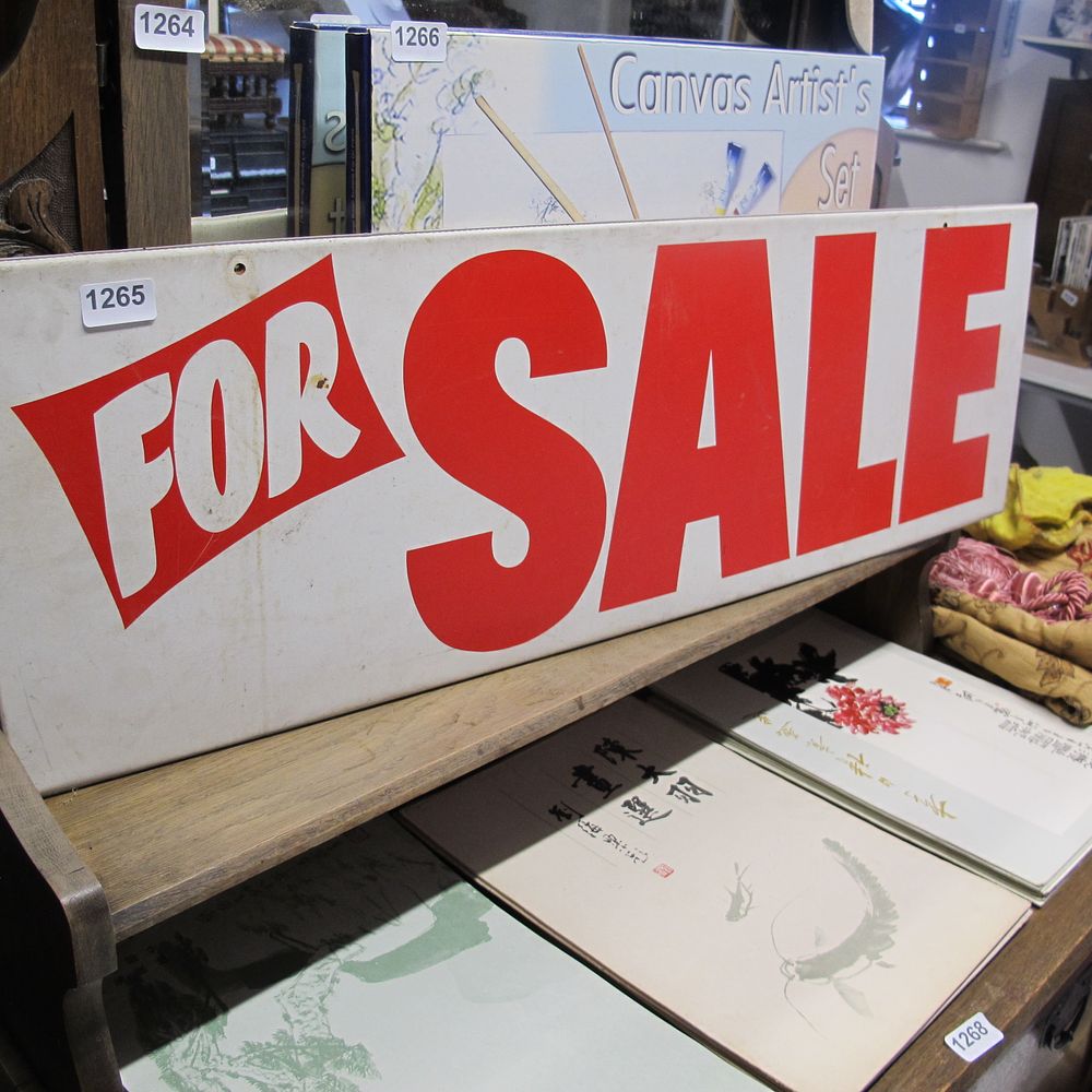 Lot 1265: For Sale sign