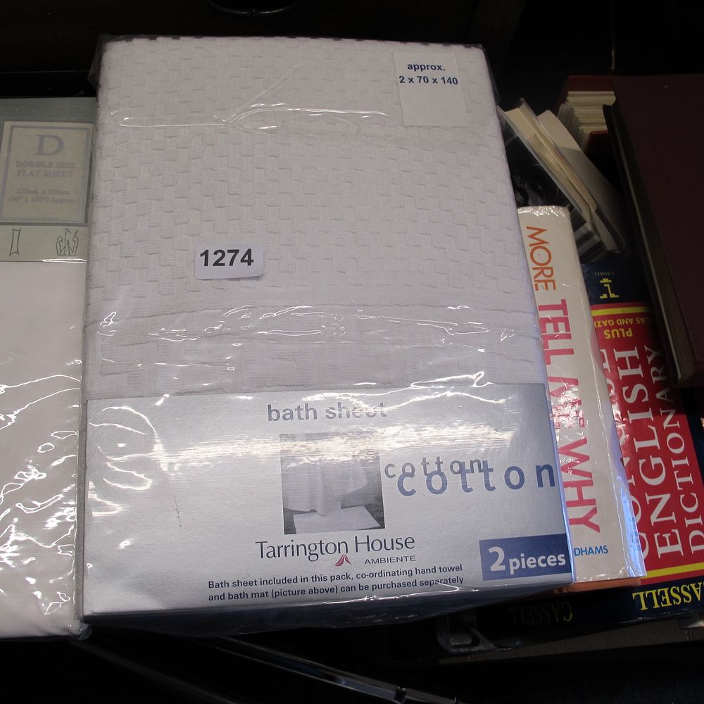 Lot 1274: new 2 piece bath sheets