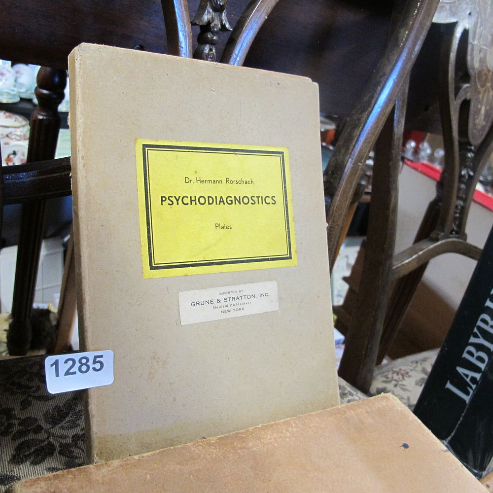 Lot 1285: Psych diagnostics plates book
