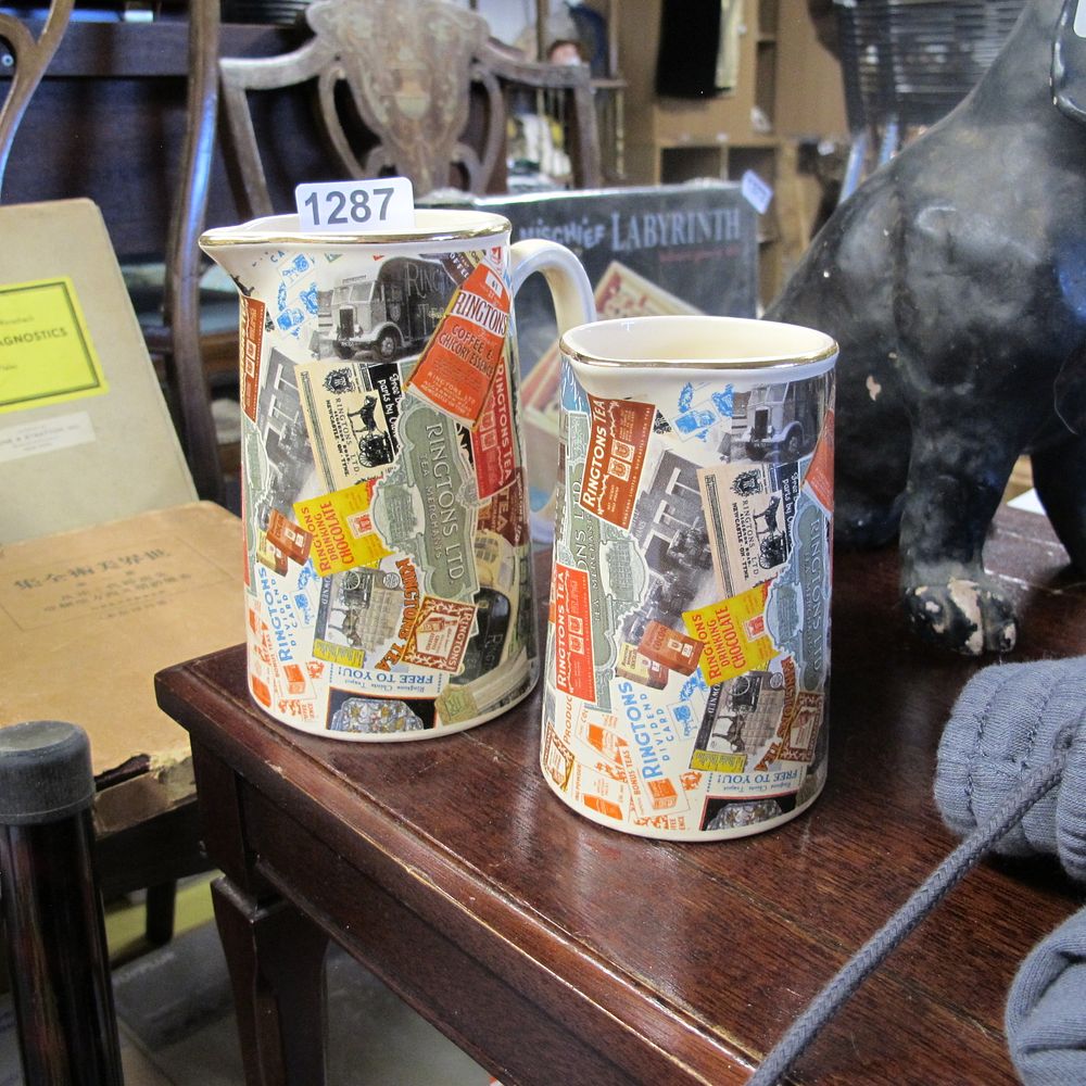 Lot 1287: 2 Ringtons jugs