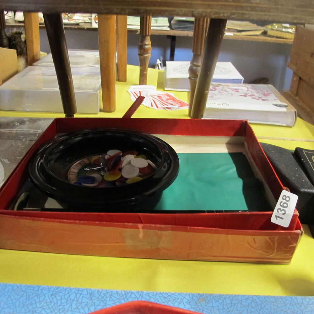 Lot 1368: Casino table set up