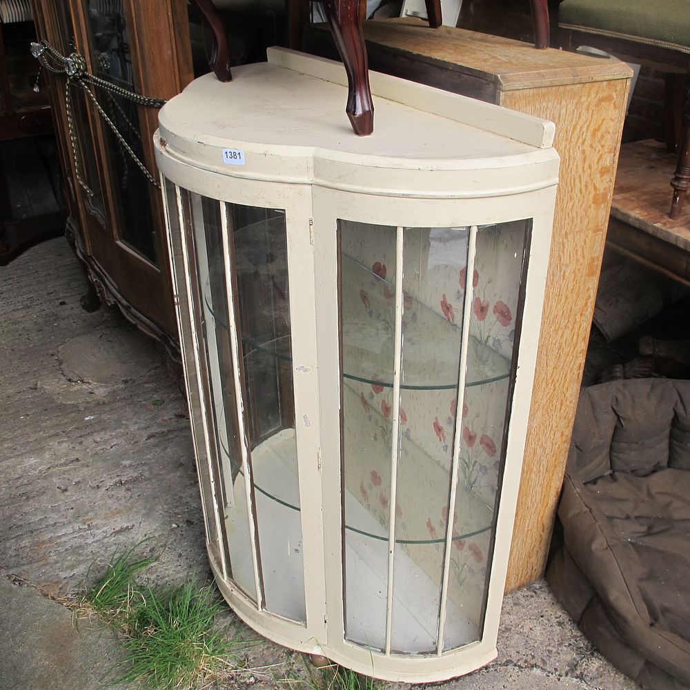 Lot 1381: Display cabinet