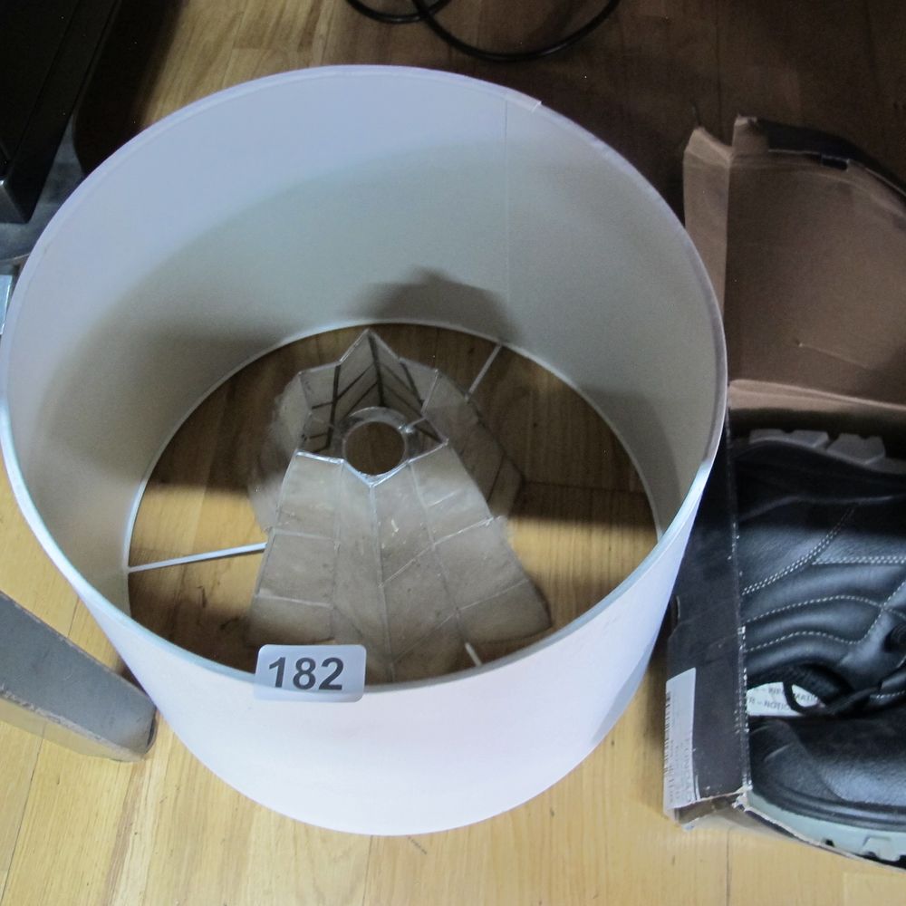 Lot 182: one ceiling and one lamp shade