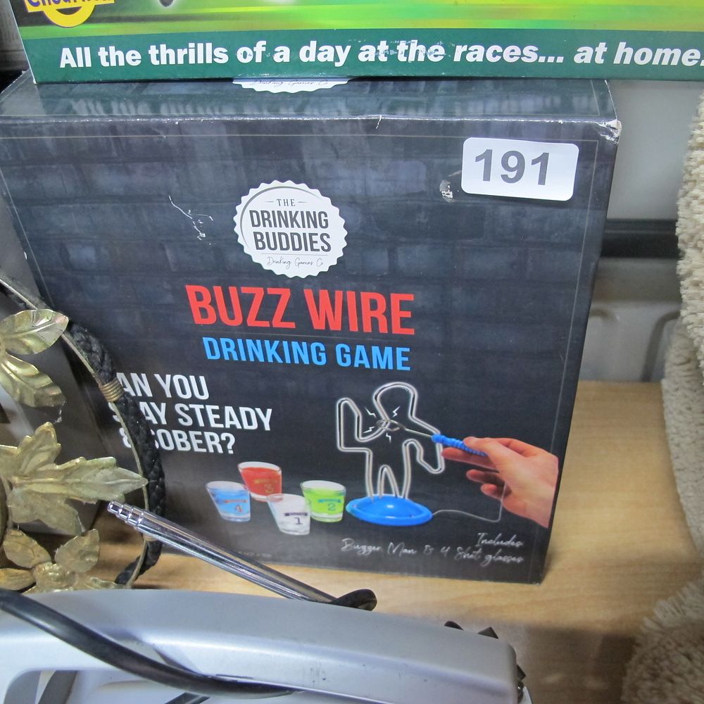 Lot 191: Buzz wire drinking game