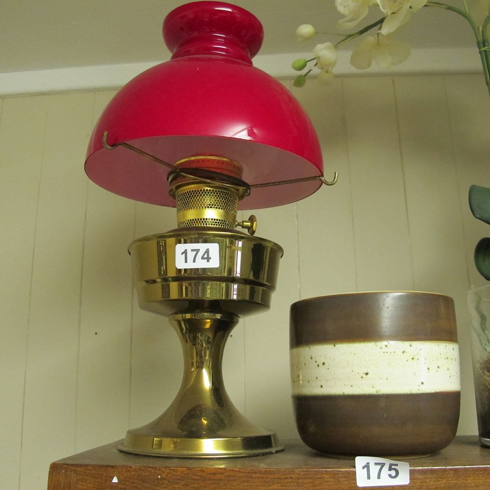 Lot 174: a beautiful brass lamp  