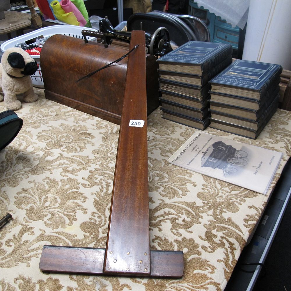 Lot 250: vintage wooden T square