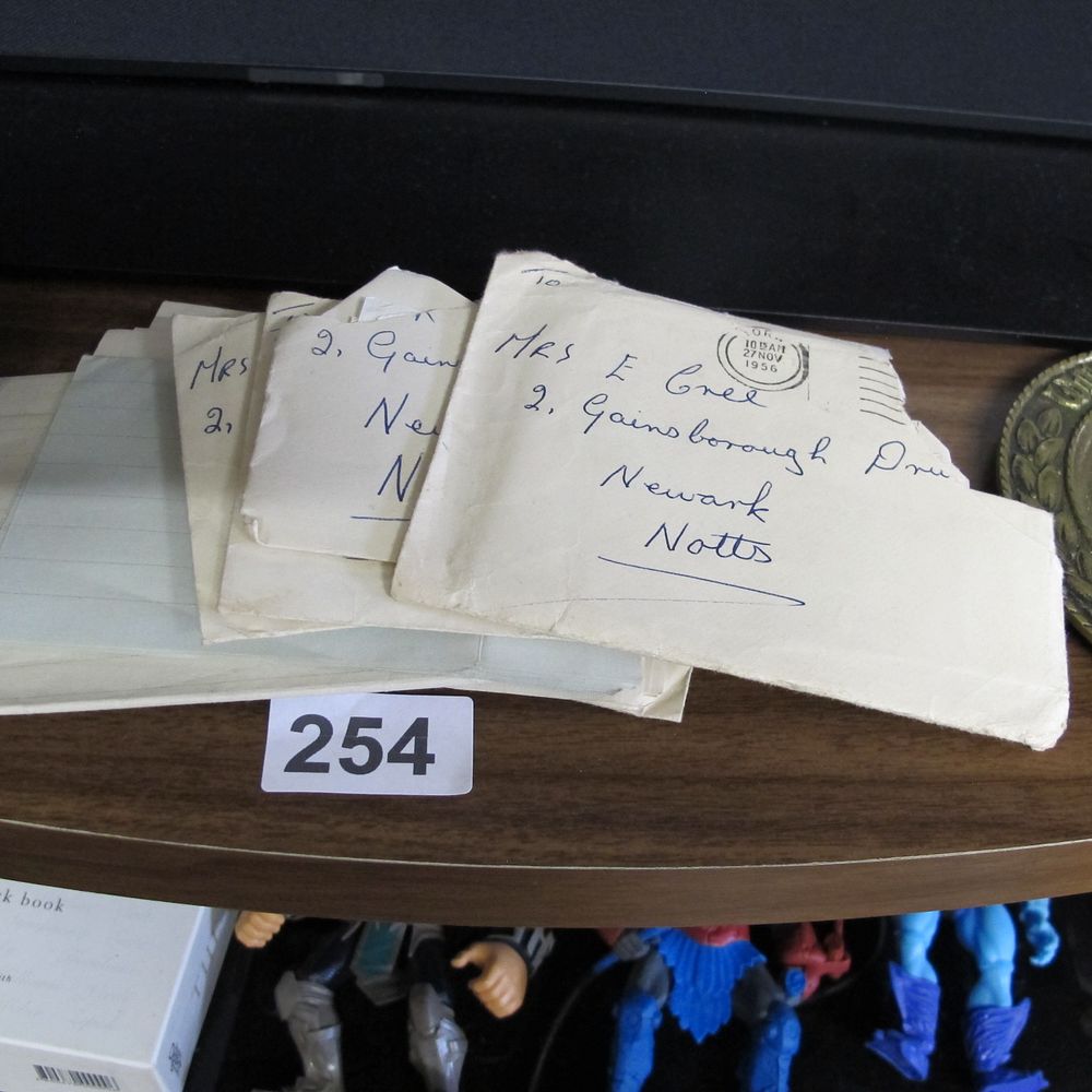 Lot 254: collection of beautiful vintage handwritten letters