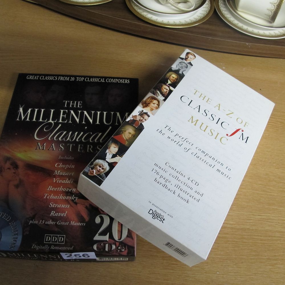 Lot 256: 2 Large boxed selections of CD's featuring classical...