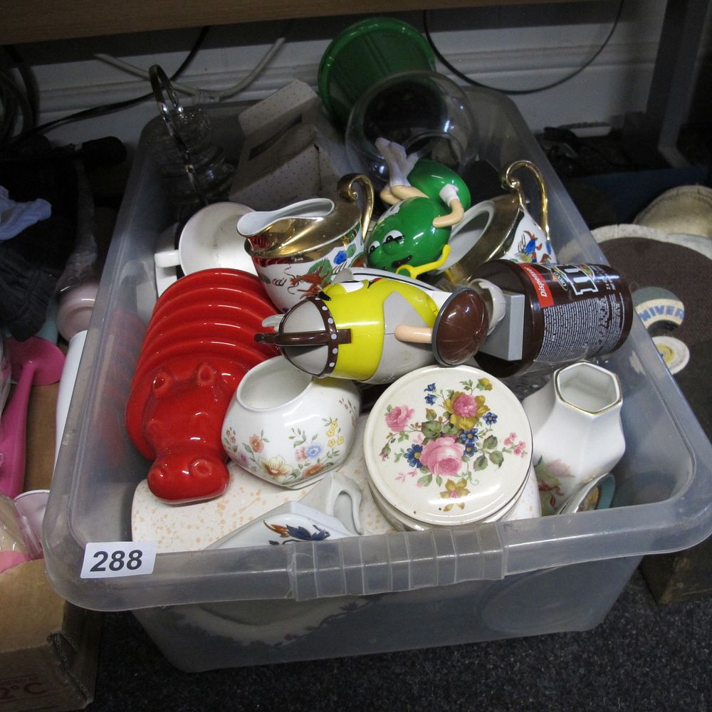 Lot 288: Box of misc