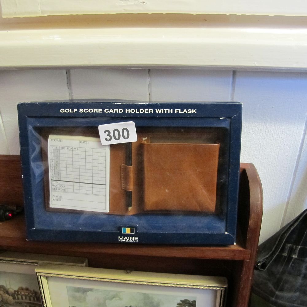 Lot 300: golfing tally gift box