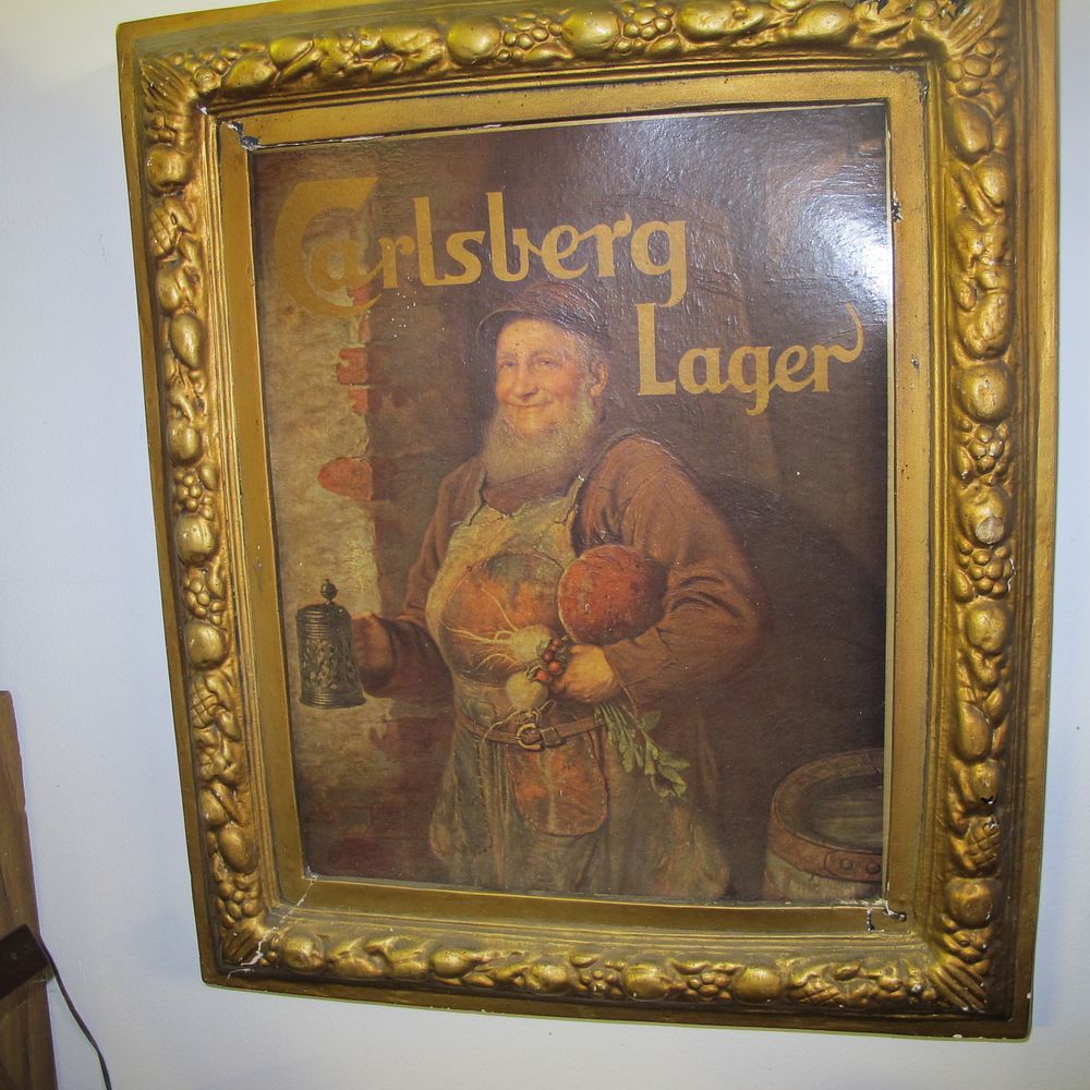 Lot 354: Ornate gold framed painting featuring Phil the auctioneer...