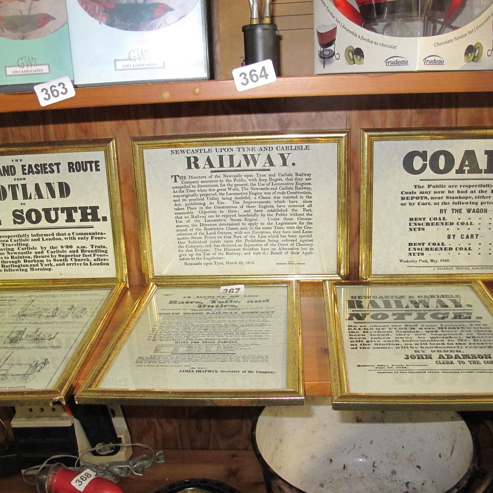 Lot 367: reproduction railway station signage