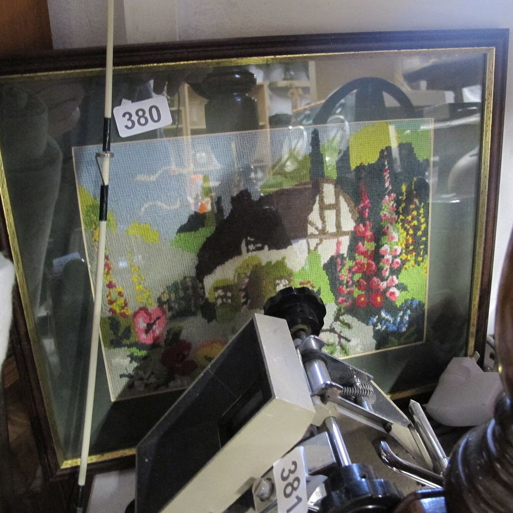 Lot 380: framed tapestry