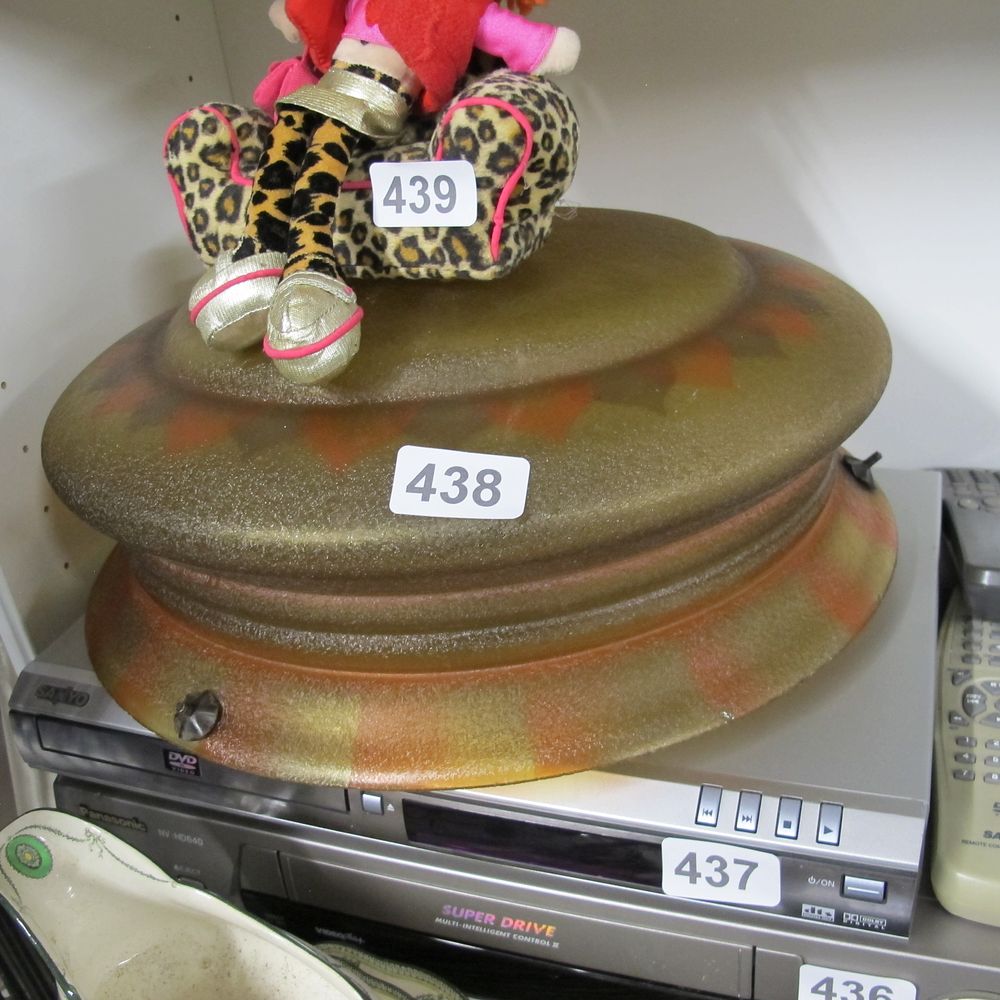Lot 438: vintage ceiling light