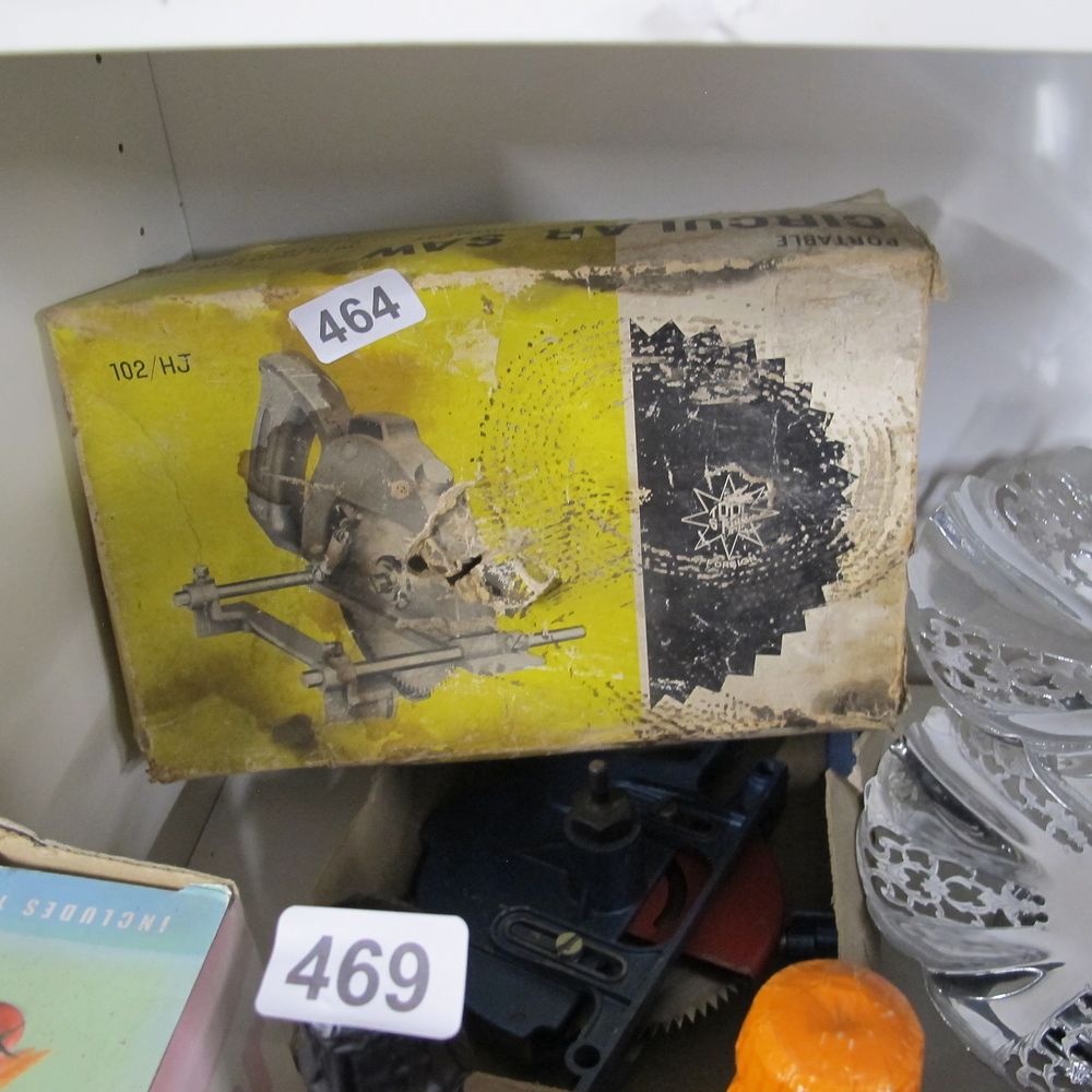 Lot 464: vintage cutting tool that attaches to a black...