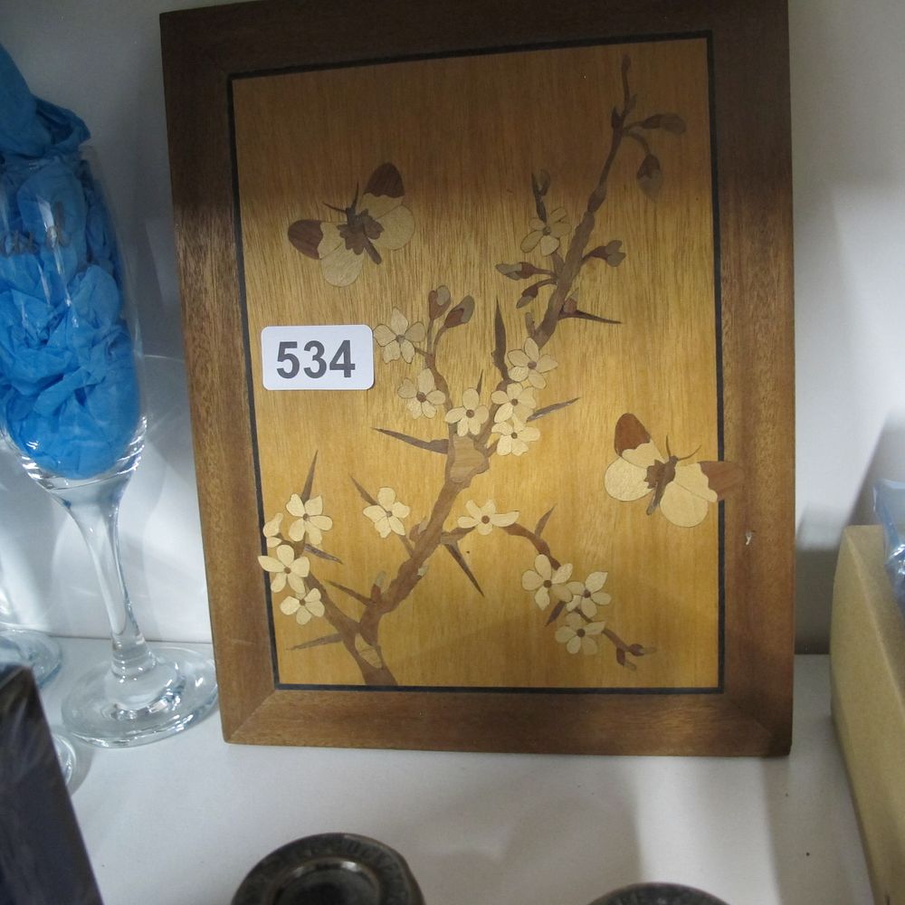 Lot 534: Marquetry picture