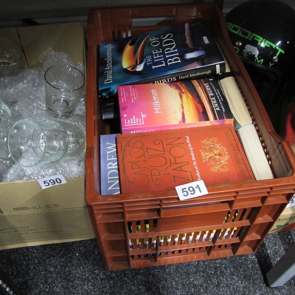 Lot 591: Box of books